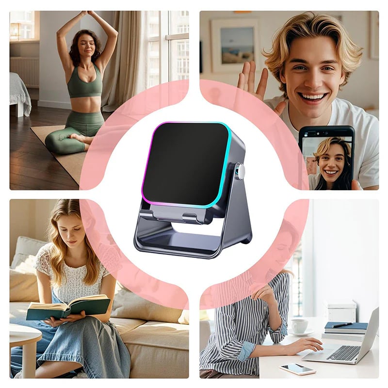 🎶📱 5-in-1 Wireless Induction Bluetooth Speaker with Adjustable Phone Stand