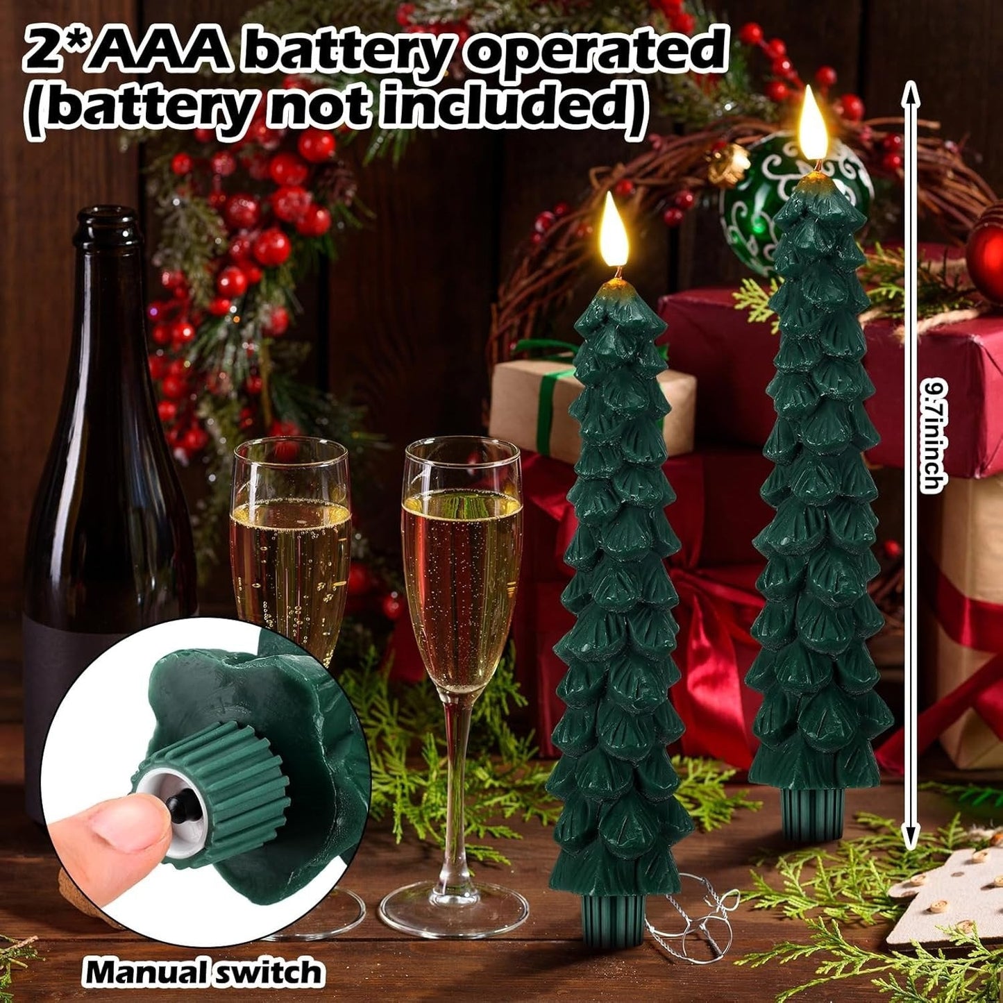 ðChirstmas Tree LED Candles