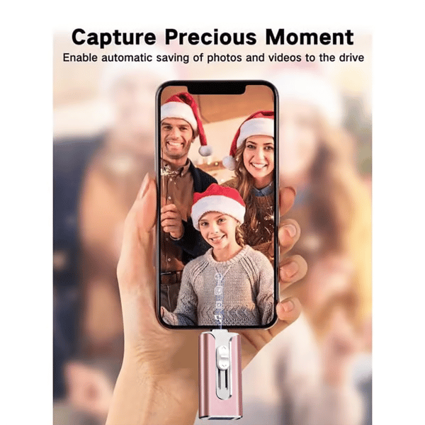 ⚡4 in 1 Flash Drive, Portable High Speed USB 3.0 Memory Storage【Multi-Port USB Drive】