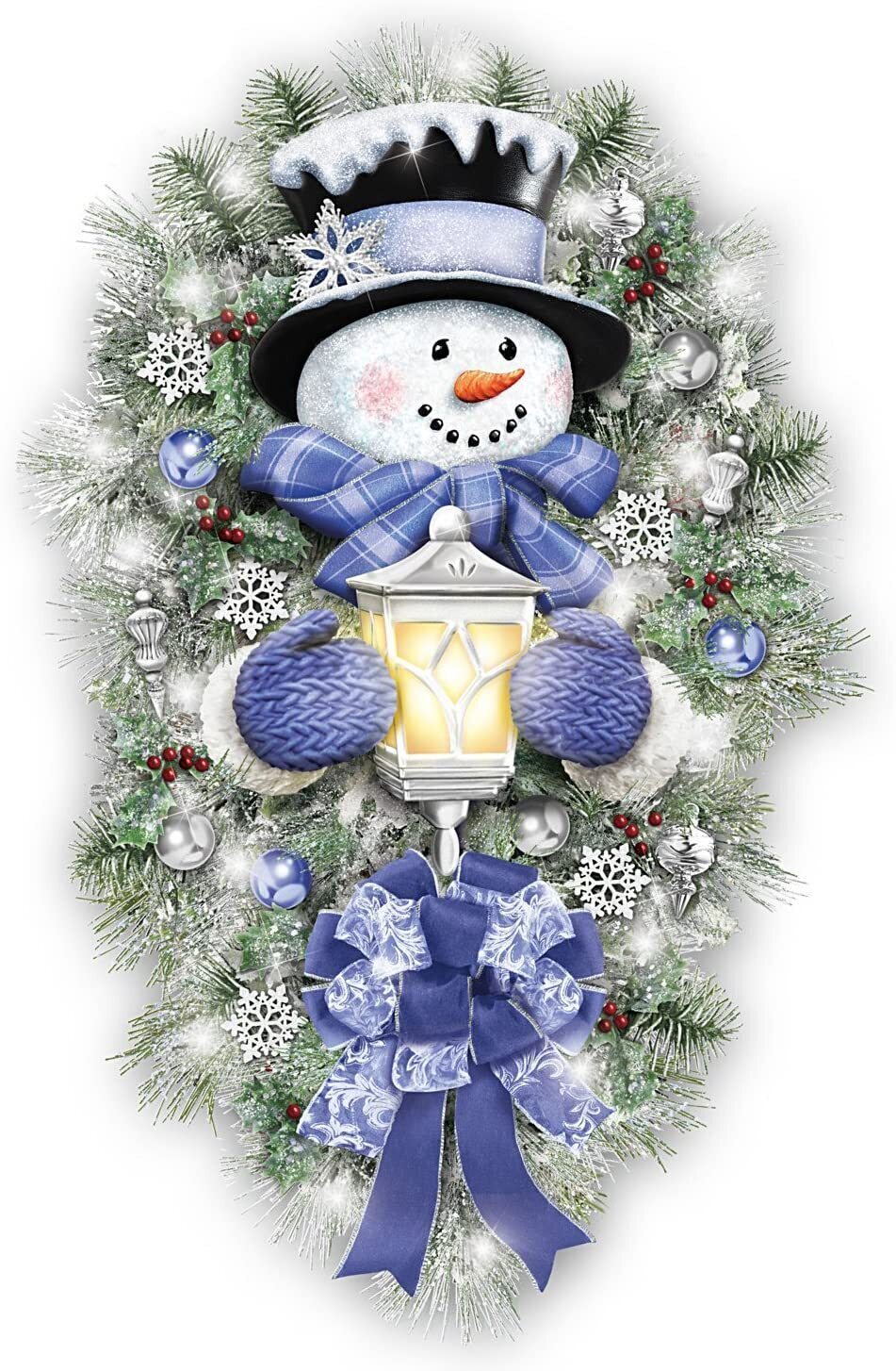 🔥BUY 1 GET 1 FREE🔥🎁"A WARM WINTER WELCOME" SNOWMAN 🌲Sticker⛄