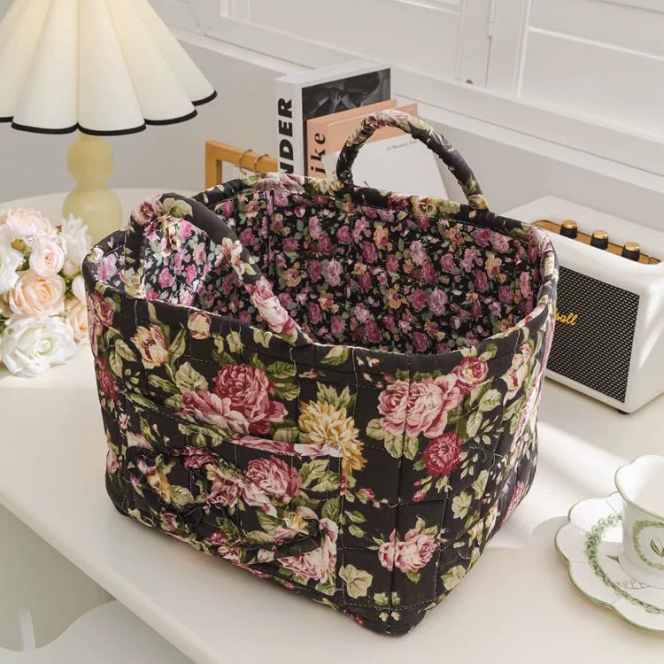 Boho Fabric Storage Basket