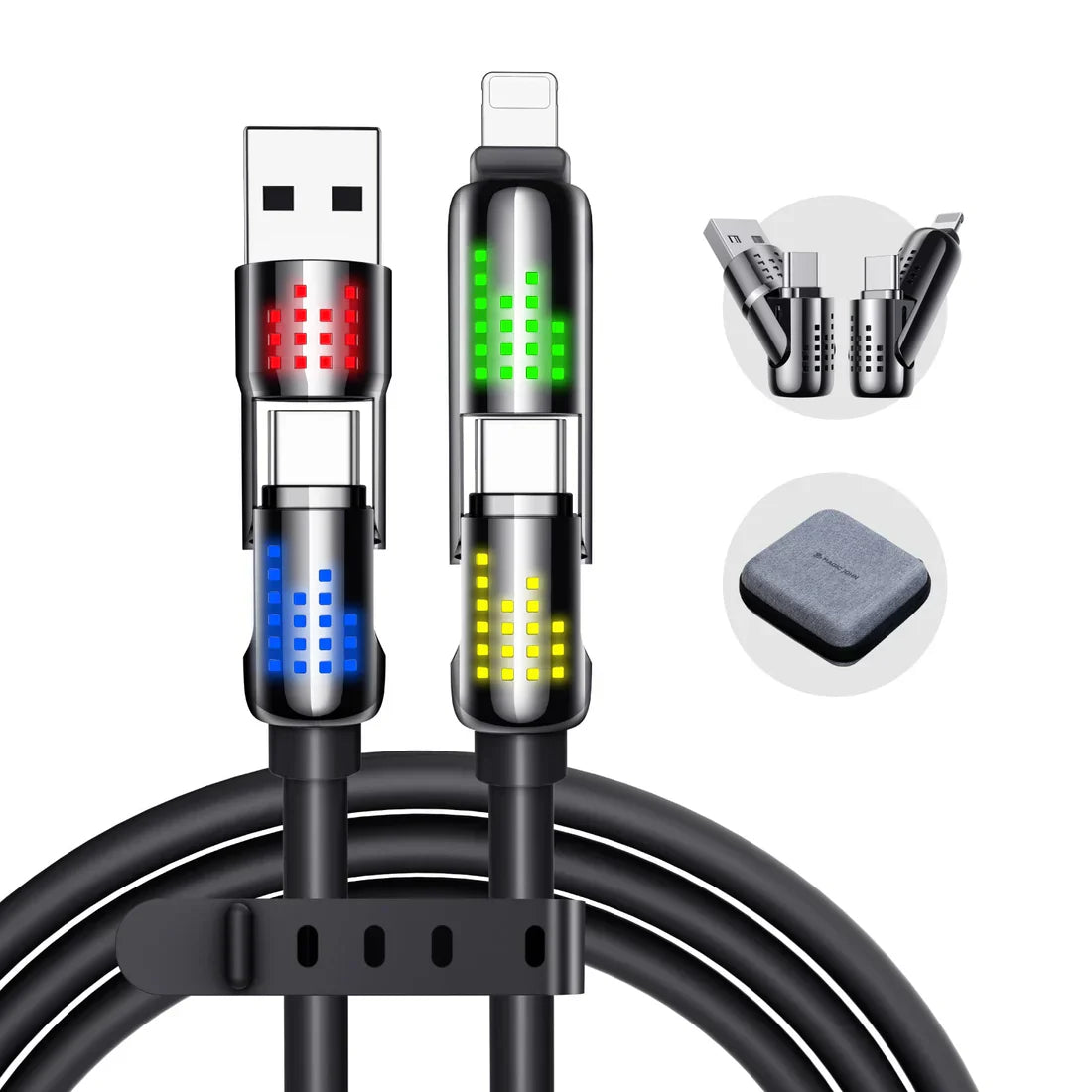 ⚡4-in-1 USB Charging Cable mFish fast charging⚡