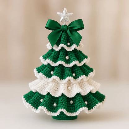 🤚🎁DIY Crochet Christmas Tree Kit – Handmade Holiday Decoration Set