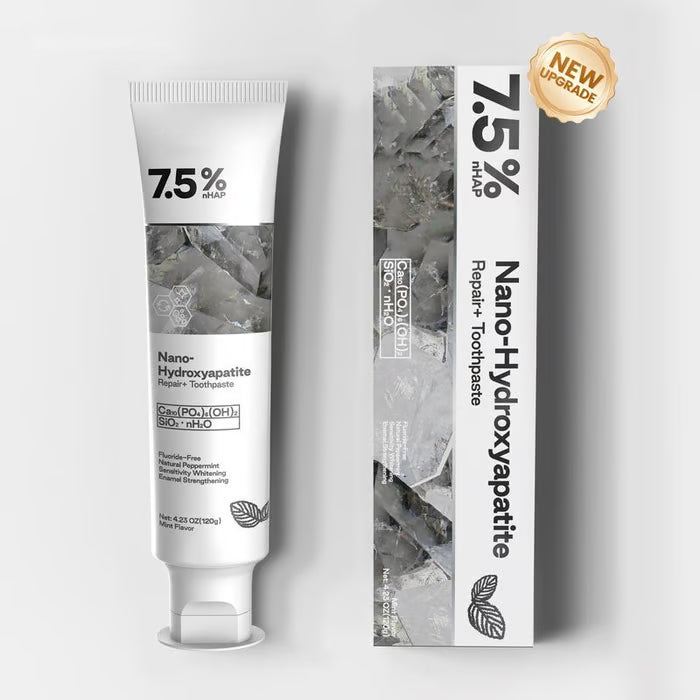 🔥Fluoride-Free Hydroxyapatite Enamel Repairing Breath Freshening Whitening Toothpaste