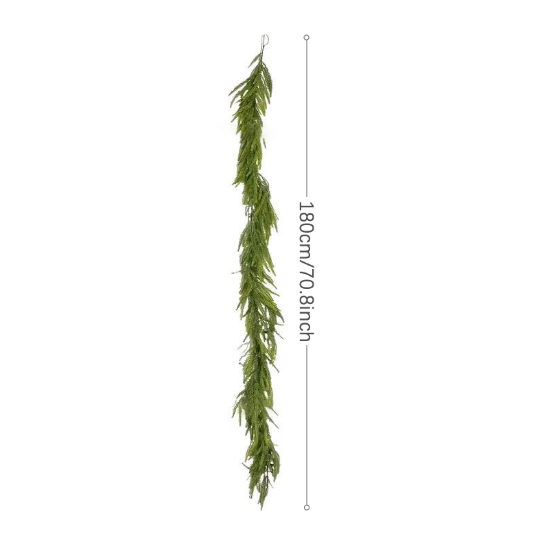 💥6 FT Artificial  Cypress Rattan – Real Touch Winter Greenery