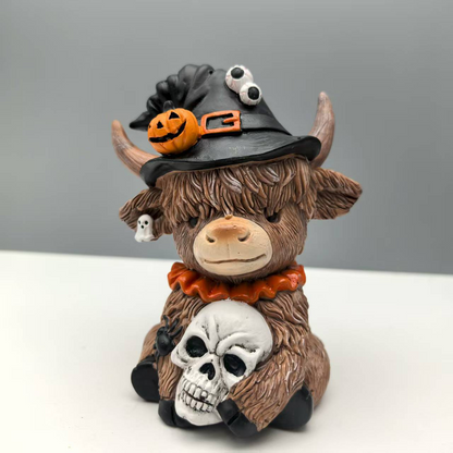 🎄Highland Cow Holiday Series – Fun Resin Figurine for Every Celebration!