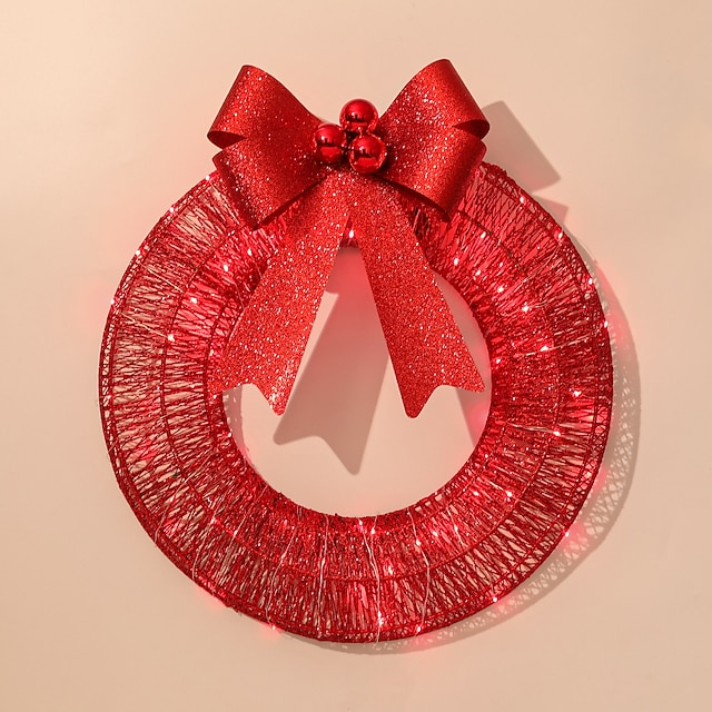 Light-Up Christmas Wreath – Holiday Door Decor 🎄✨