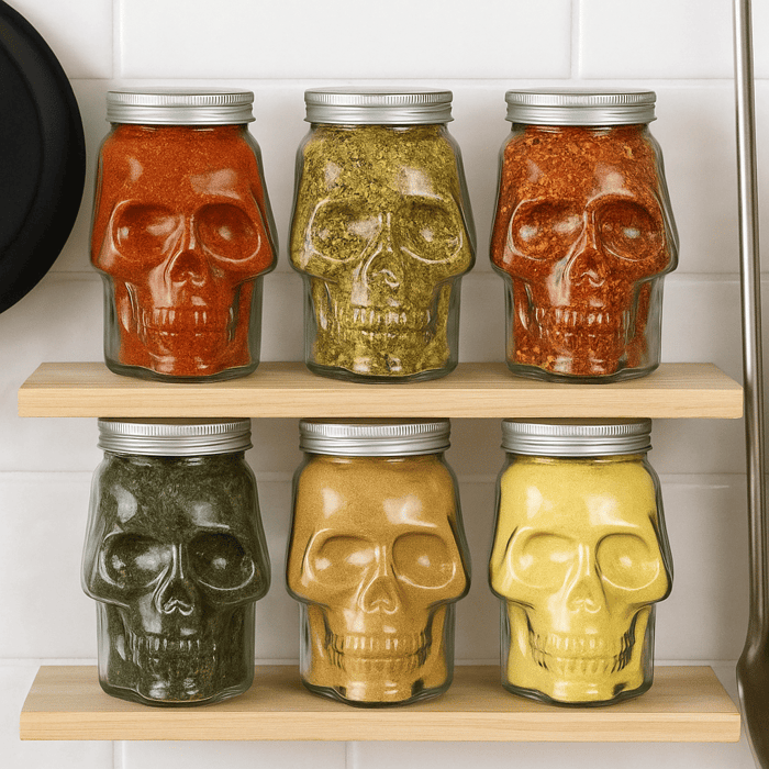 🔥LAST DAY 49% OFF - 💀 Edgy Skull Storage Jar