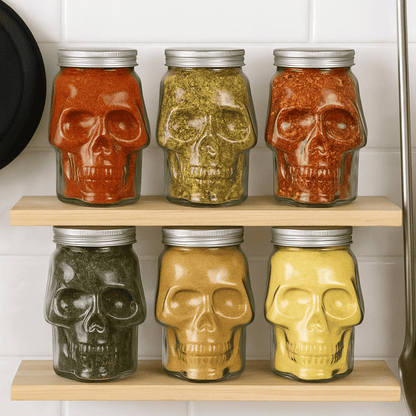 🔥LAST DAY 49% OFF - 💀 Edgy Skull Storage Jar