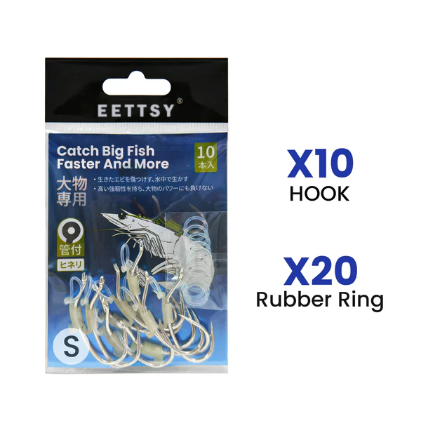 Eettsy Luminous Live Shrimp Hooks
