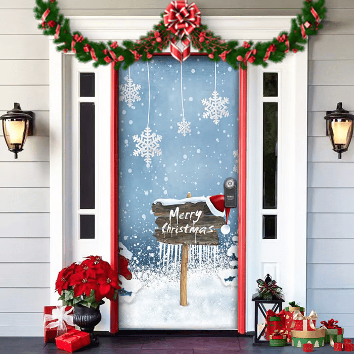 Last day 50% OFF🌟2025 Christmas and Halloween front door decoration