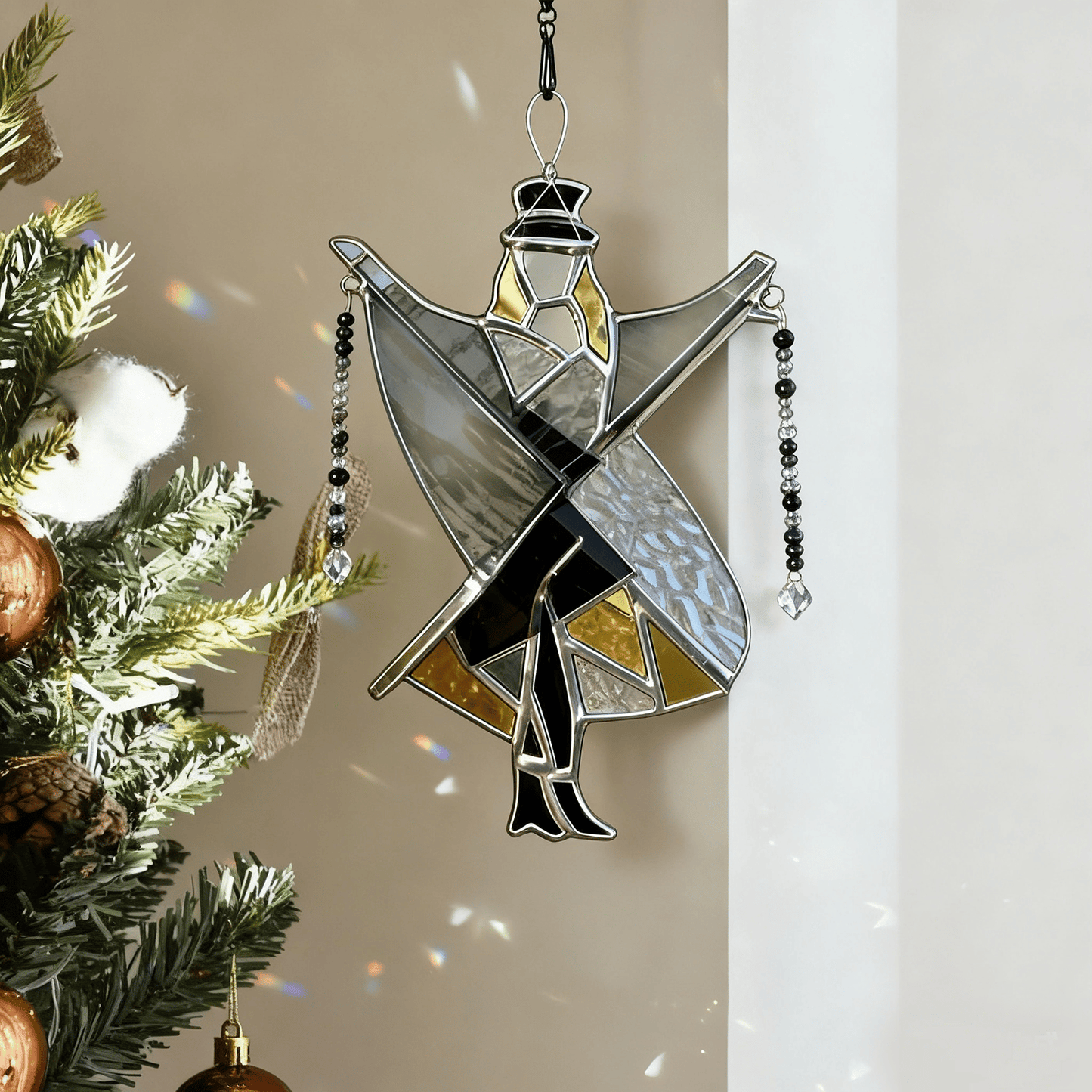🔥LAST DAY 59% OFF -💃Stevie Nicks🤘 Handmade Stained Glass Spinner