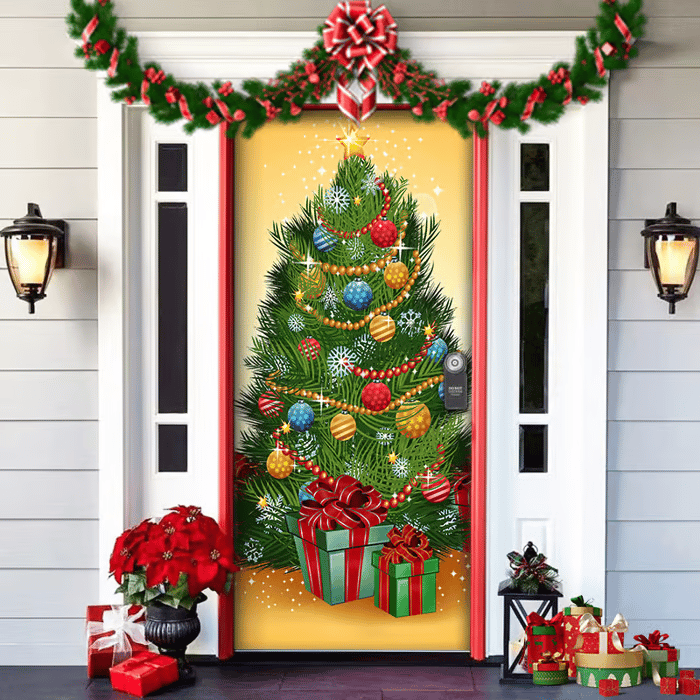 Last day 50% OFF🌟2025 Christmas and Halloween front door decoration