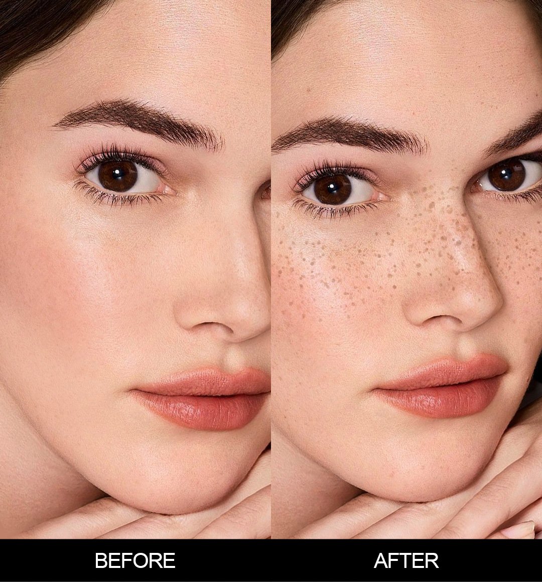 faux freckle stamp - natural-looking