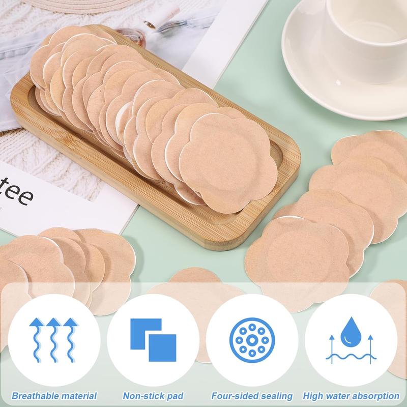 🏆Flash Sale⚡ 50K+ SOLD! Almost Gone-💥50pcs Castor Oil Pack Wrap for Belly Button, Self-Adhesive Castor Oil Patches Cover Patch Organic Disposable Spunlace Cloth Highly Absorbent Pad with Cotton, Oil Not Included (Skin Color)