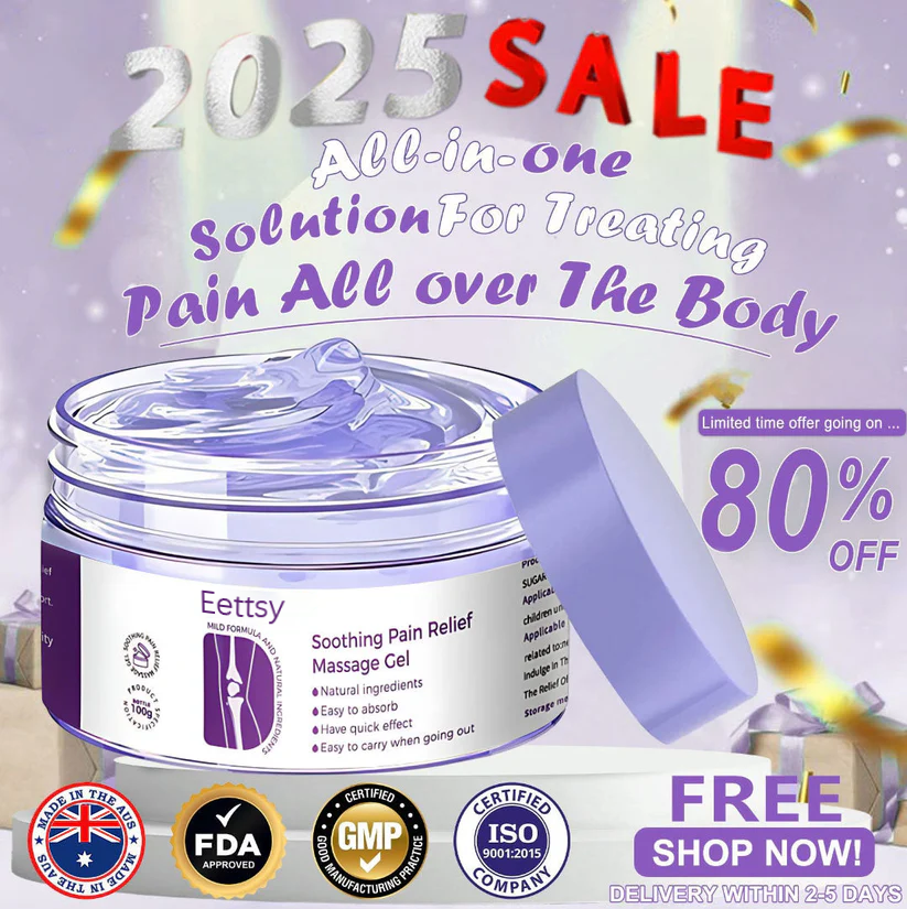 Eettsy™ Turmeric & Emu Oil Arthritis Soothing Pain Relief Massage Gel 👨‍⚕️Australian Osteopathic Association （AOA）Approved