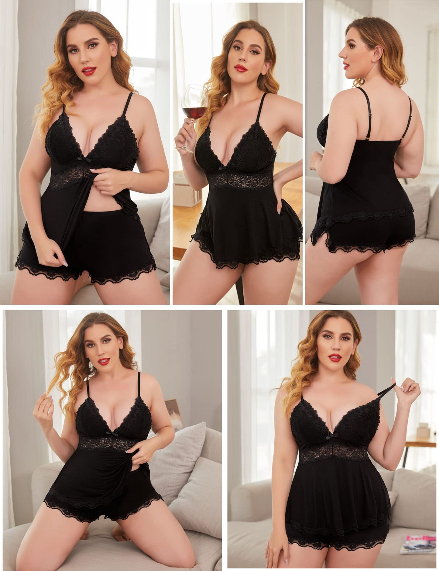 💜 LAST DAY PROMOTION - 50%OFF💜 Womens Sweetness Sexy Lace Pajamas Sets