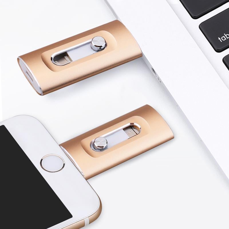 ⚡⚡3 in 1 Flash Drive, Portable High Speed USB 3.0 Memory Storage, OTG Flash Pen Drive with Free Type-C Adapter for Android Phones/PC and More Devices