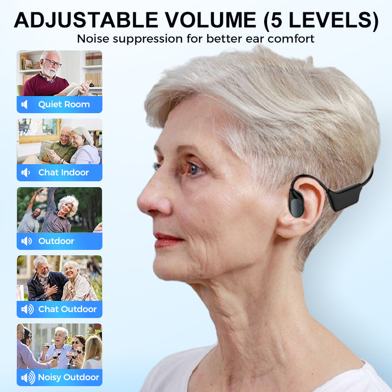 Feel the Joy. Shop the Season 🎄💖 💥 LIMITED TIME OFFER!🔥 Bone Conduction Smart Hearing Aid Bluetooth Earphones