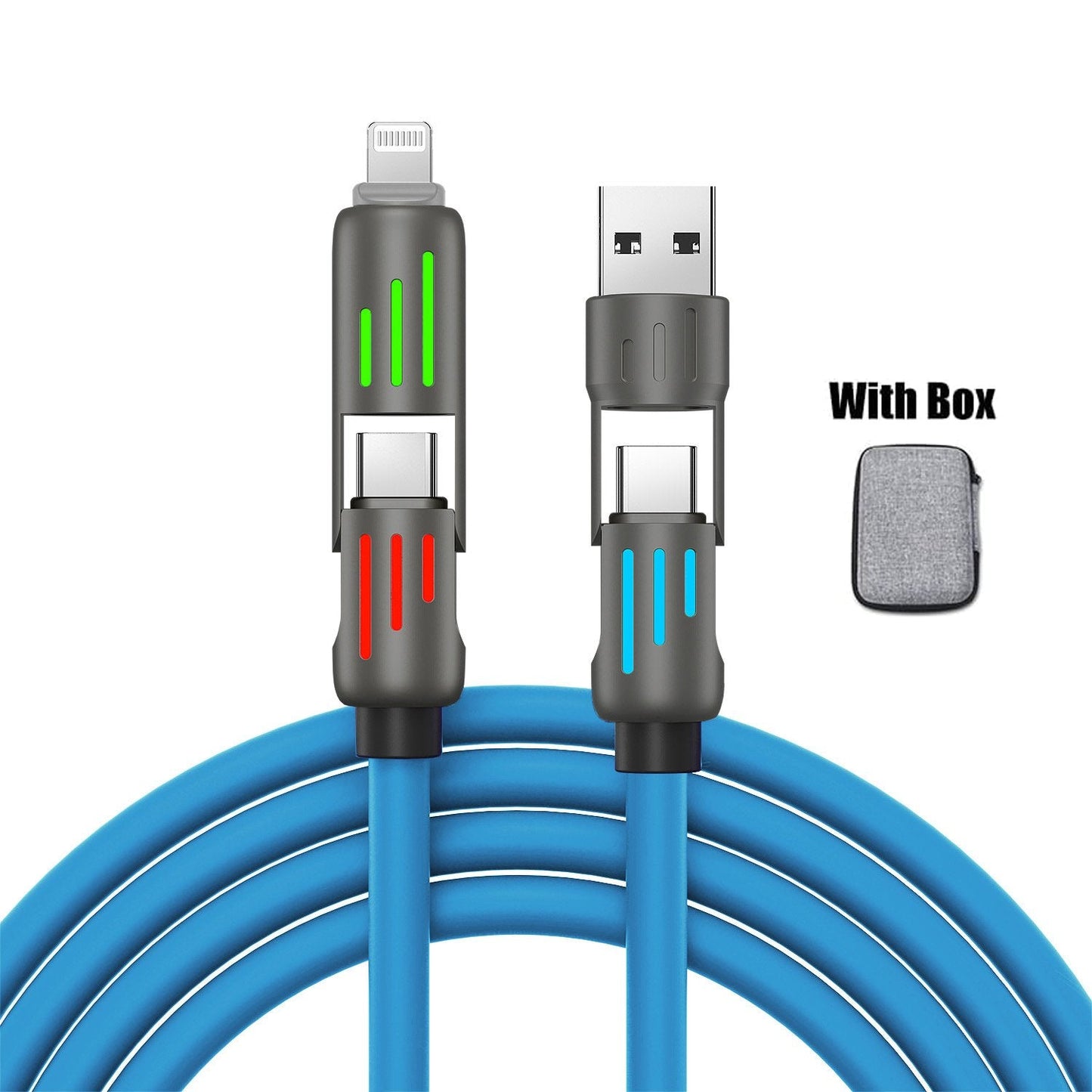 🔥Last Day 49% OFF🔥4-in-1 USB Charging Cable fast charging MAX 60w