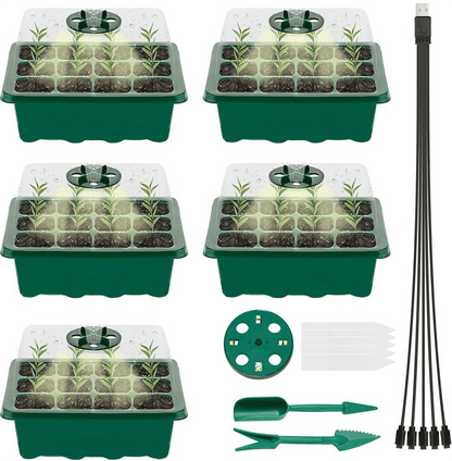 Last day Only $4.33 each - Adjustable Humidity Seed Starter Trays