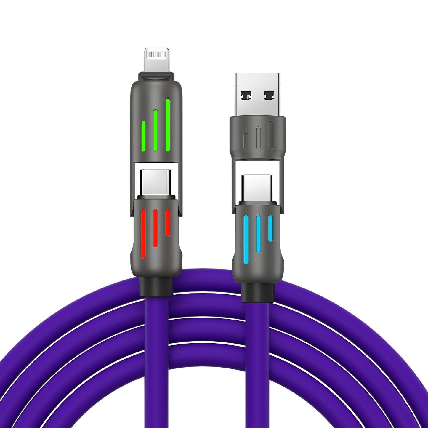 🔥Last Day 49% OFF🔥4-in-1 USB Charging Cable fast charging MAX 60w