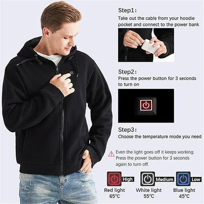 Black Friday 70% OFF - 🎁Unisex Heated Hoodie（Buy 2 Free Shipping）