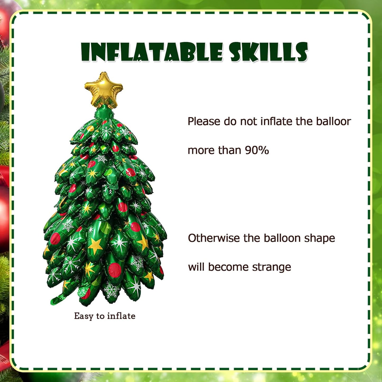 Last day 50% OFF-Christmas tree balloon decoration（52IN）