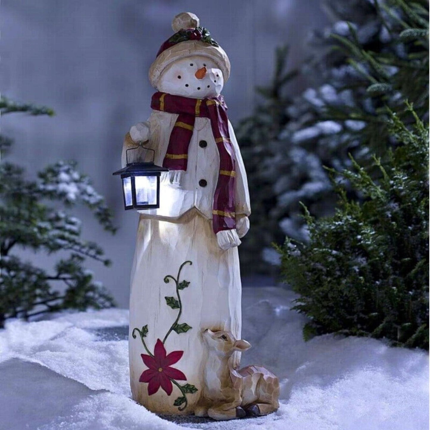 🎄⛄Handmade Snowman with Lantern