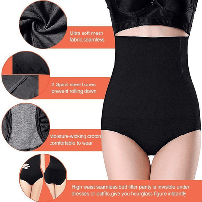 🔥Buy 1 Get 1 FREE🔥High Waist Tummy Control Shapewear Panties