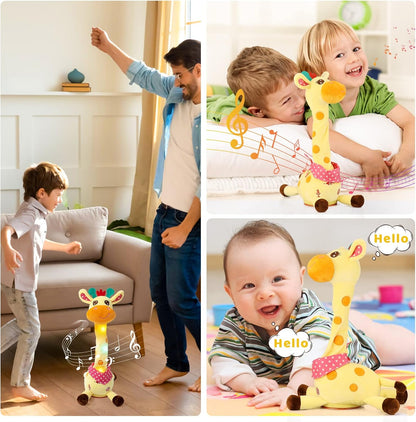🎄Christmas Hot Sale⚡ 50K+ SOLD! Almost Gone-💥🎉 Best-Selling Musical Giraffe Toy – Sings, Dances & Repeats What You Say! 🦒🎵🗣️