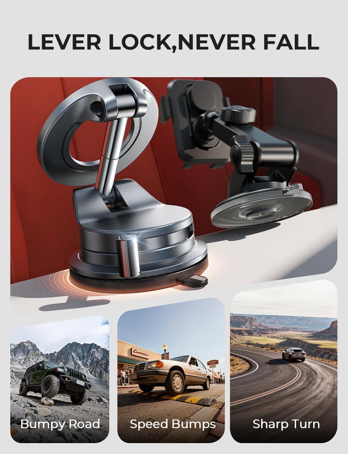🏆 50K+ SOLD! – Almost Gone💥Vacuum magnetic car phone holder