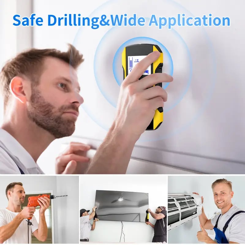 Precision Metal Detector Wall Scanner with Positioning Hole
