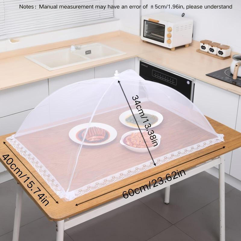 Foldable Food Cover, Mesh Food Cover, Portable Food Shelter, Picnic Supplies