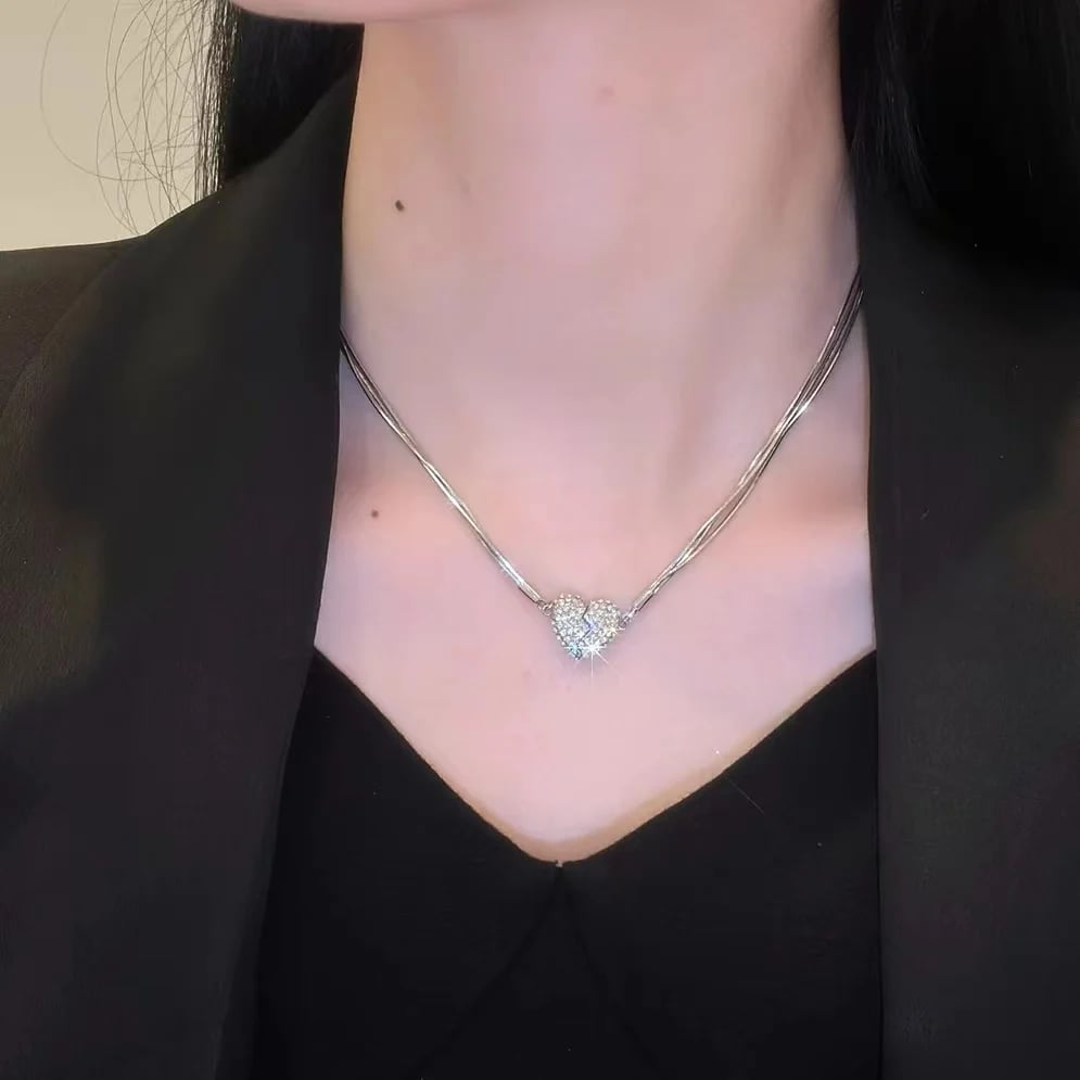 🔥Valentine's Day gift，Magnetic Love Patchwork Necklace