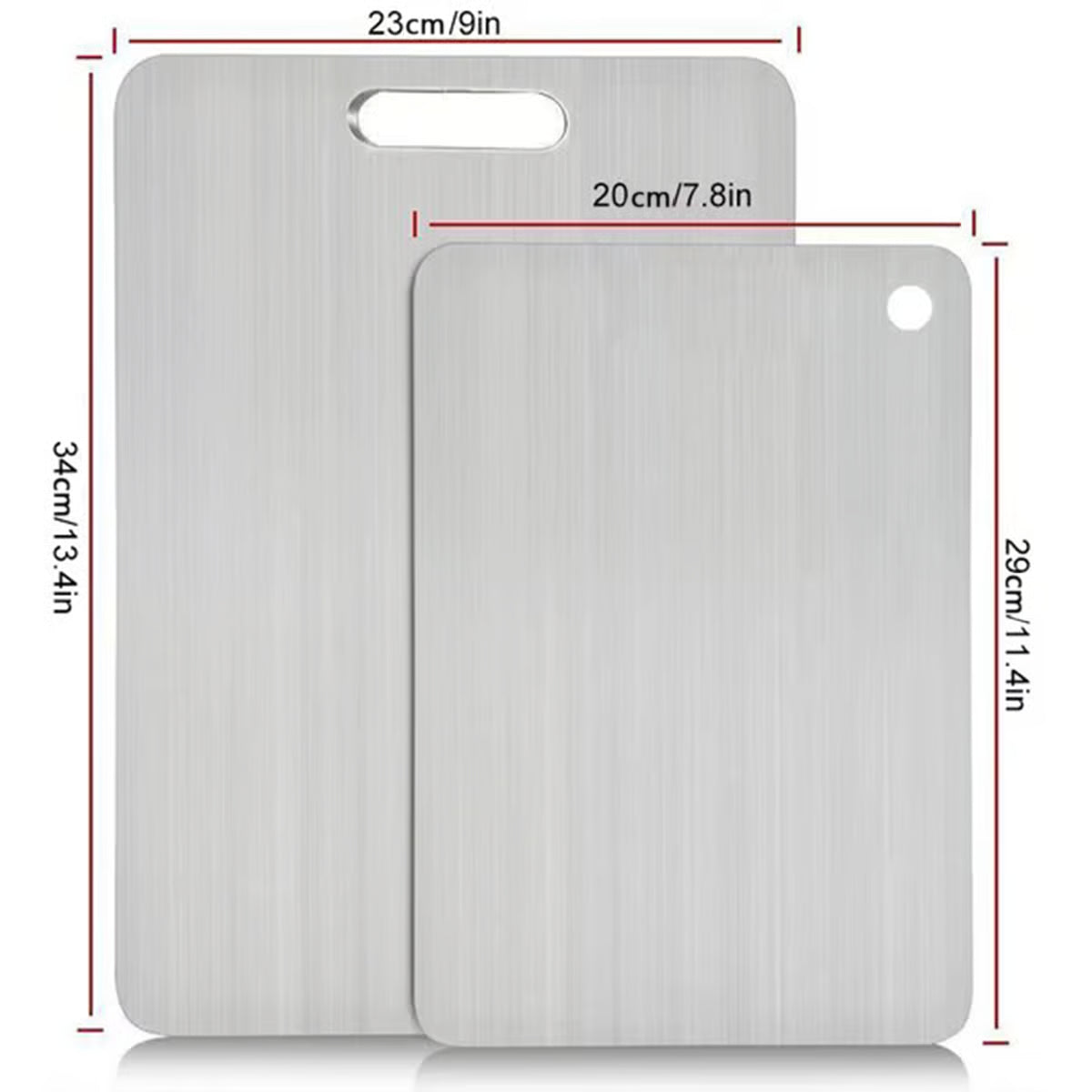 🔥Stainless Steel Double Sided Chopping Board,Best Gifts