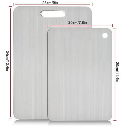 🔥Stainless Steel Double Sided Chopping Board,Best Gifts