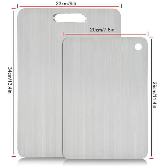 🏆🔥Stainless Steel Double Sided Chopping Board
