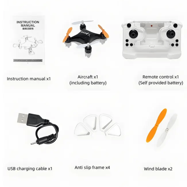 Top Christmas Gift 2025 🎅 All-Ages Mini Drone with Easy Stunt Flights & 360° Tricks - Perfect Beginner-Friendly Flyer!