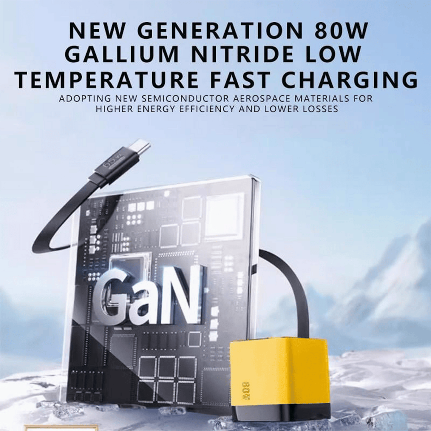 ⚡3 in 1 Charger Retractable 80W MAX Fast