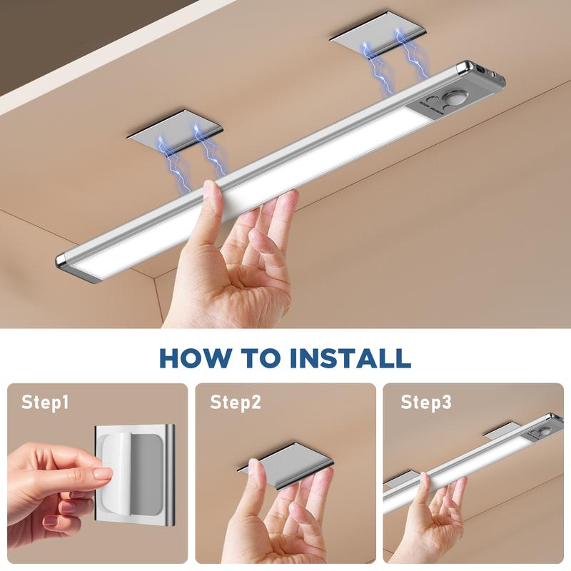 Under Cabinet Lights, 76LED Motion Sensor Night Light Indoor