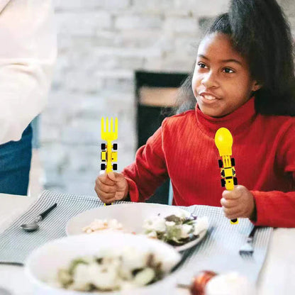 ExcavaBite Kids' Construction Plate and Utensil Set