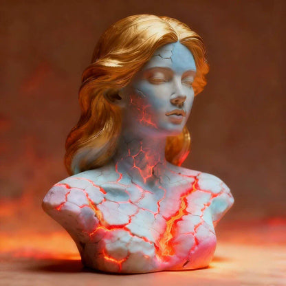 Soul of Crimson Flame Desk Lamp