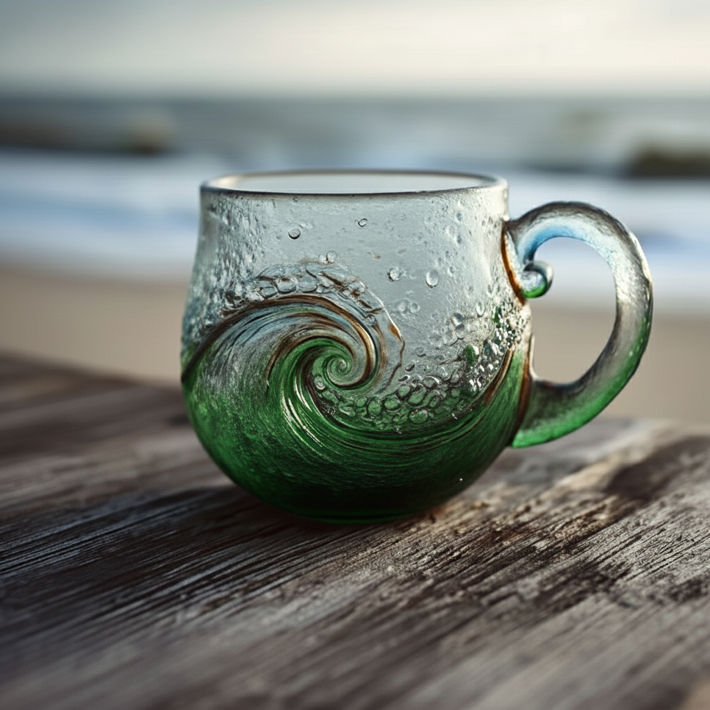 Ocean & Sunset - Themed Glass Mugs🌊