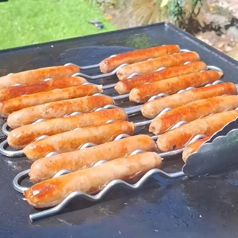 Grill Master Sausage Roller Rack — Perfect Hot Dogs Every Time!