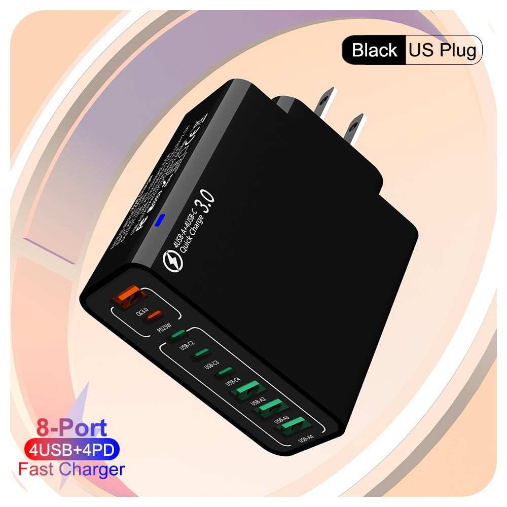 🔥8 in 1 Waterproof Ports USB Fast Charger