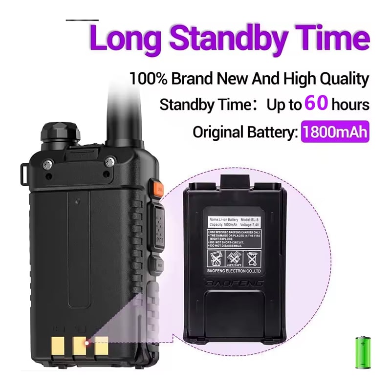 📻✨ UV-5R Dual Band Ham Radio – Stay Connected Anywhere! 🌍🚶‍♂️
