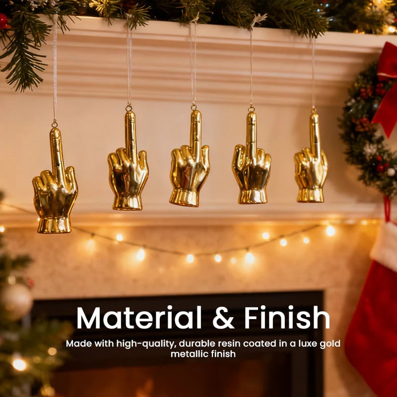 Christmas Middle Finger Decoration
