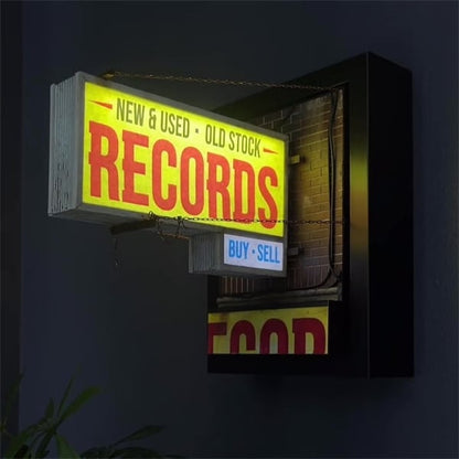 🔥Record Store Retro Wall Light - Record Collector Gift✨