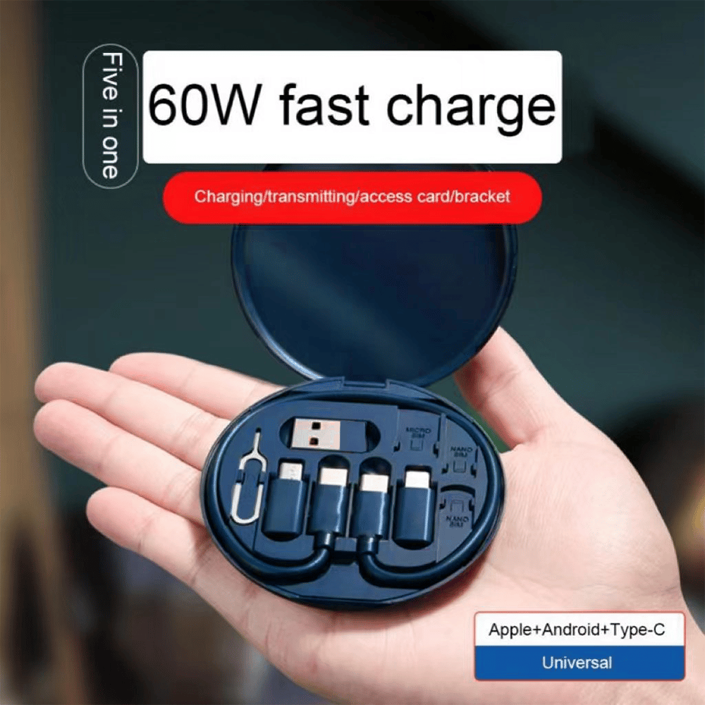 🔥9 in 1 Charging Cable Kit with Adapters & SIM Tool